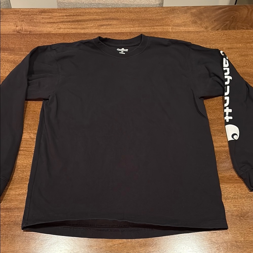 Carhartt Men's Black Long Sleeve Shirt Medium
